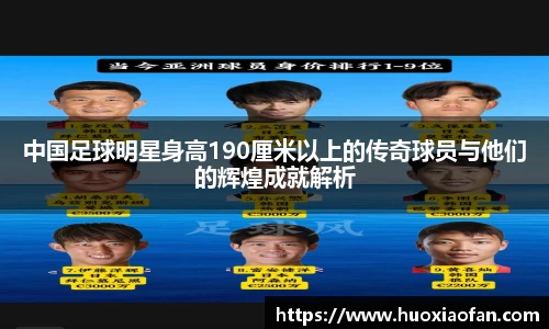 中国足球明星身高190厘米以上的传奇球员与他们的辉煌成就解析